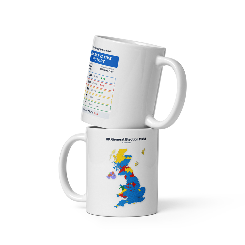 1983 General Election Map Mug