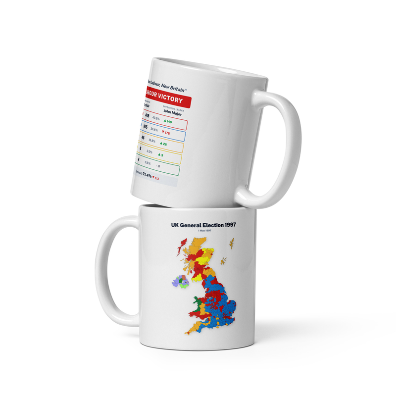 1997 General Election Map Mug